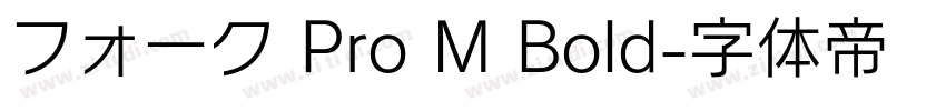 フォーク Pro M Bold字体转换